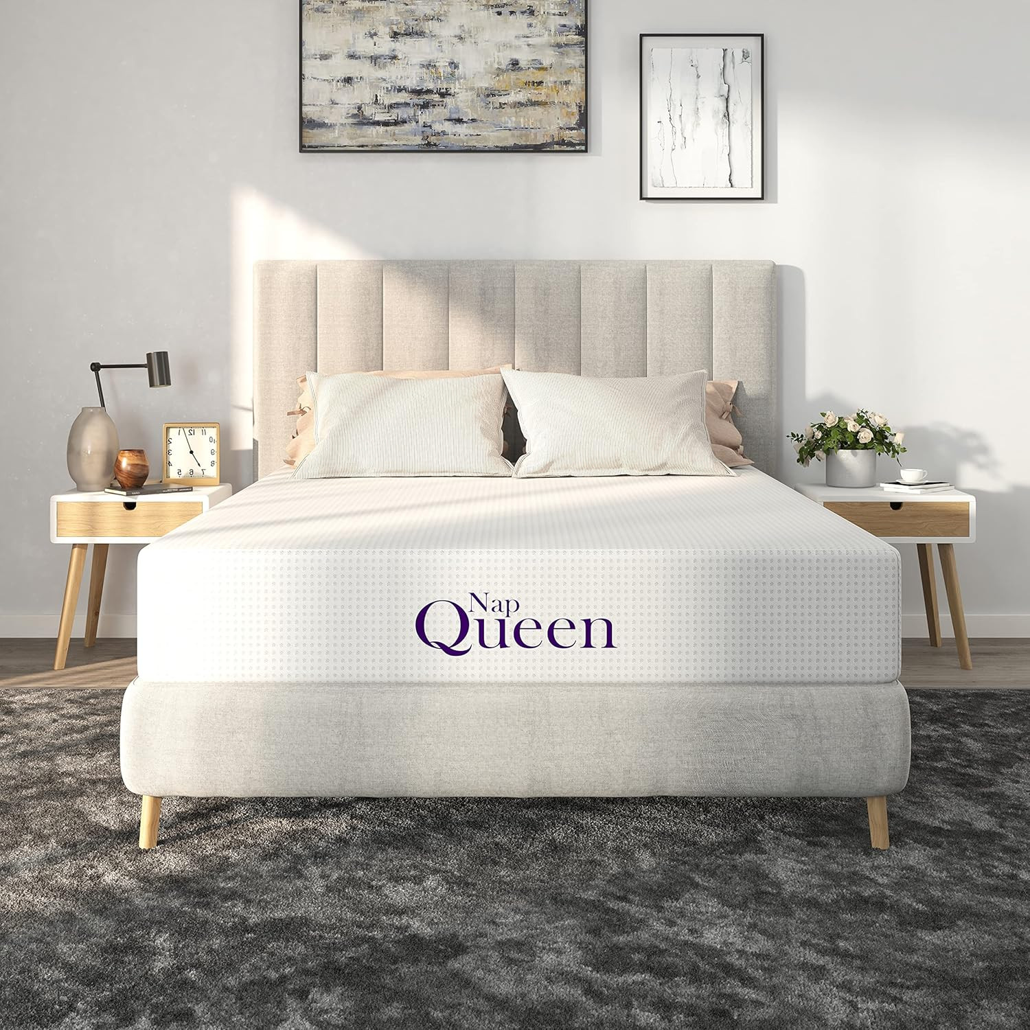 8 Inch Full Size Mattress, Bamboo Charcoal Memory Foam Mattress, Bed in a Box