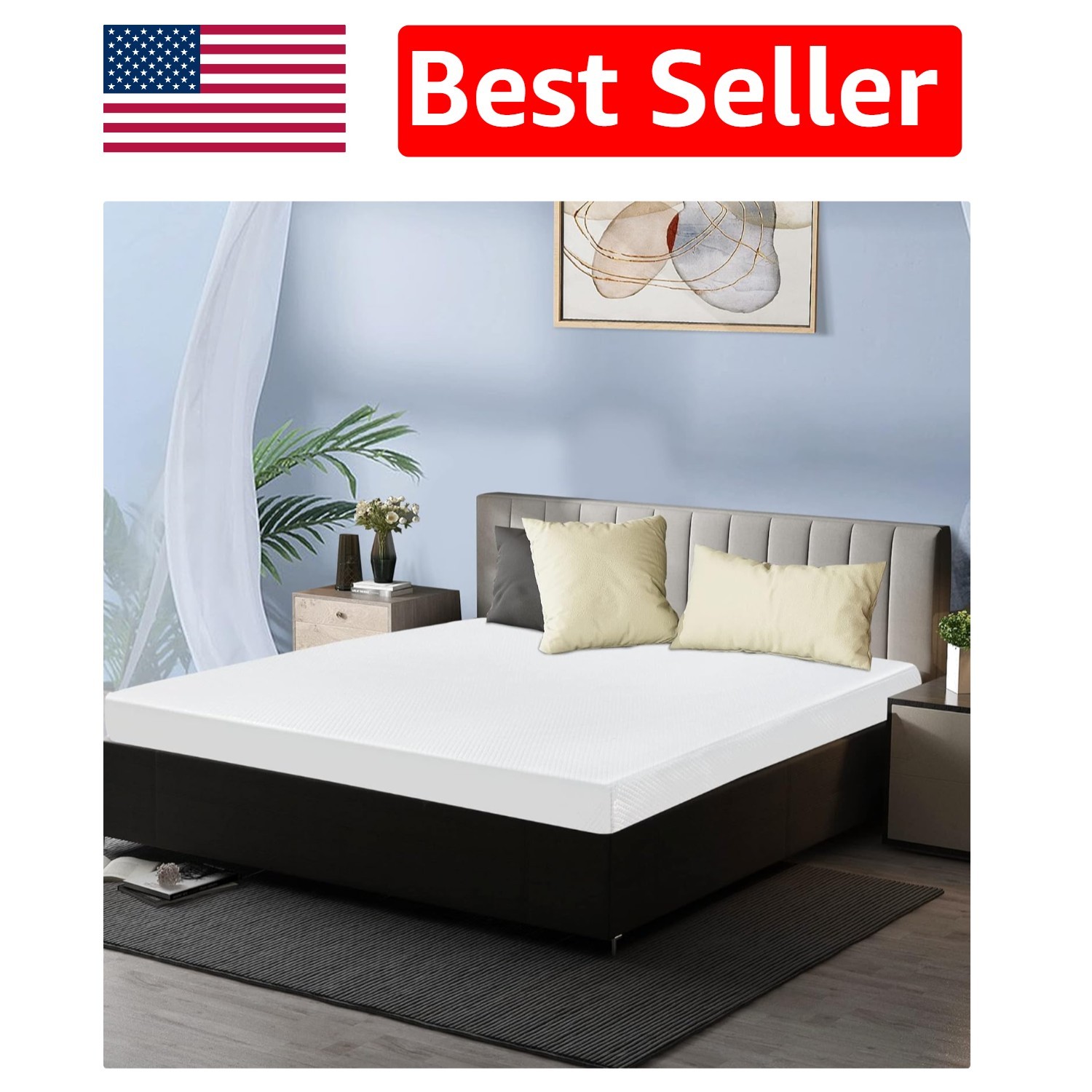 Luxury 5 Inch King Mattress | Gel Memory Foam | Breathable Cooling Comfort