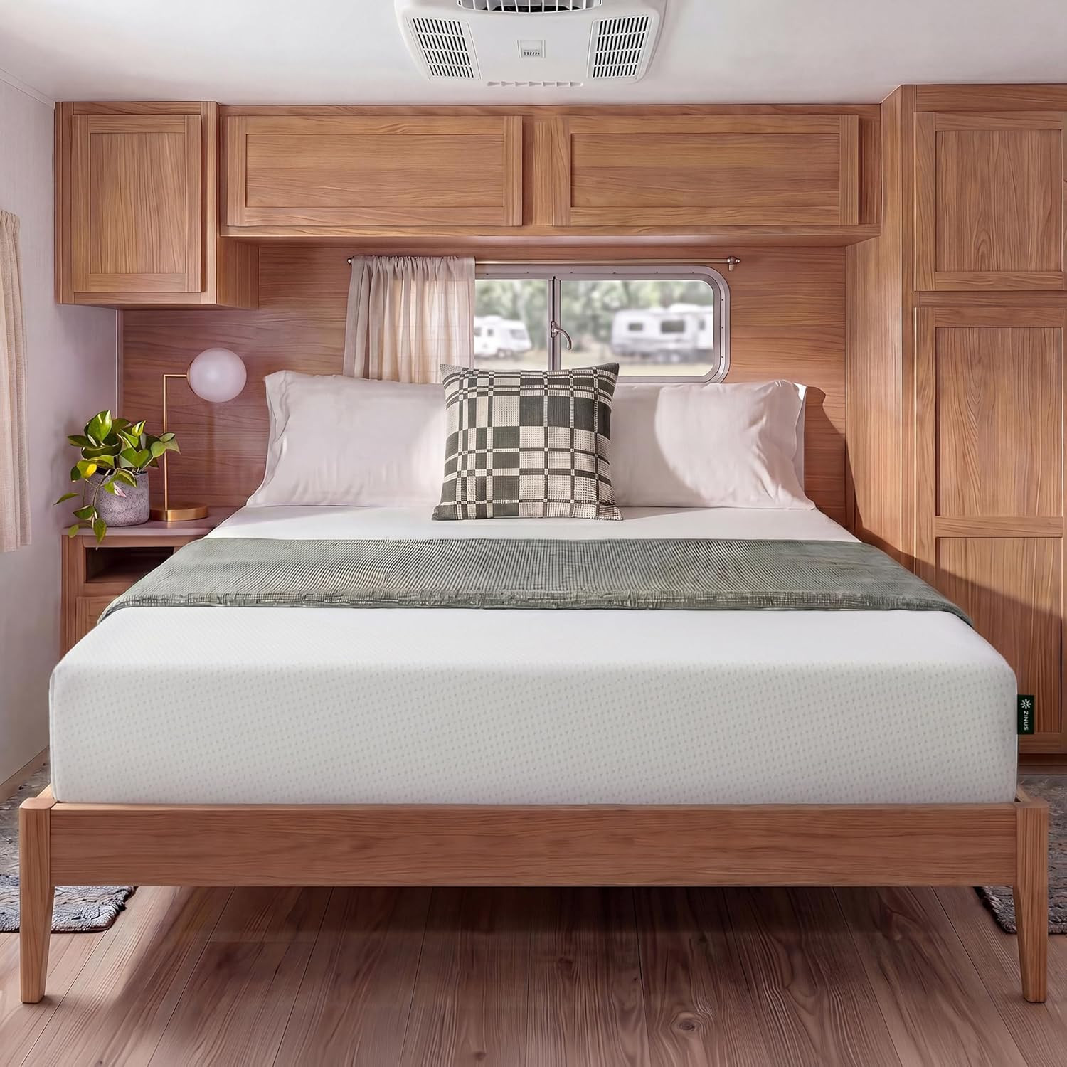 Green Tea Memory Foam Mattress 8 Inch, Pressure-Relieving Comfort & Full-Body Su