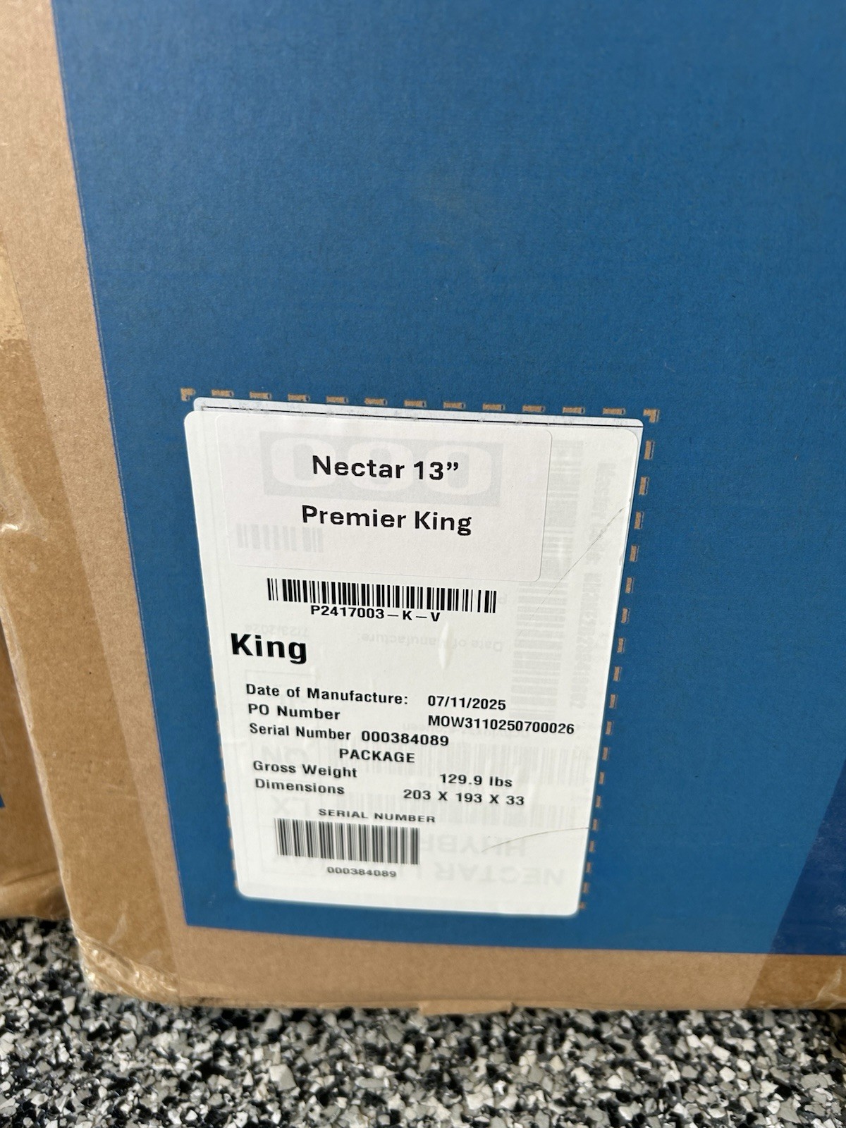 Nectar Premier 13” hybrid king mattress- Fast Shipping