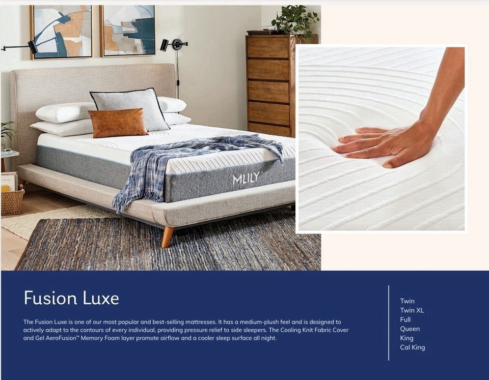 New California King – Mlily Fusion Lux – hybrid mattress