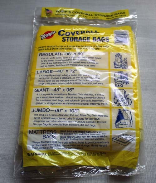 Warp Brothers ~ Banana Bag ~ Mattress Bag ~ Queen or Full ~ 70″x92″ ~ Warps