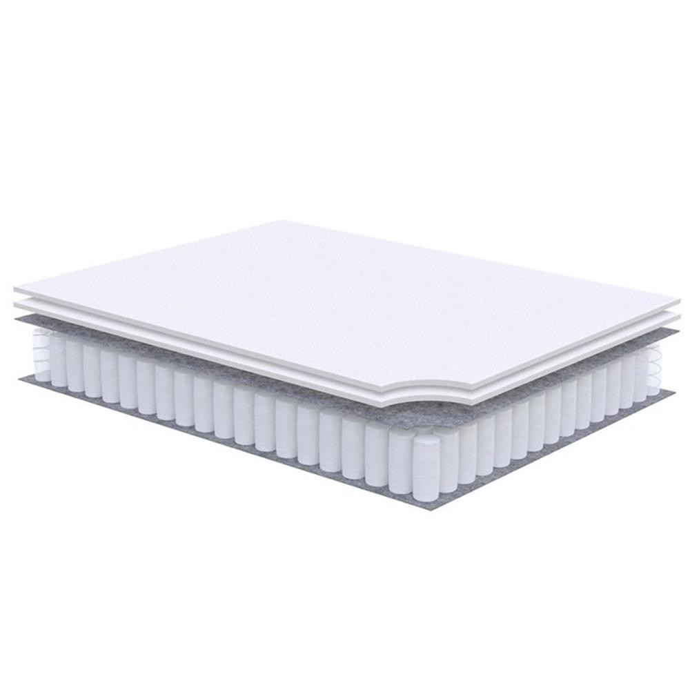 Modway Jenna 10″ Modern Innerspring and Foam Twin Mattress in White