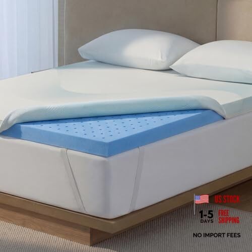 Cooling Mattress Topper Size – 3 Inch Soft Breathable Foam Mattress, King