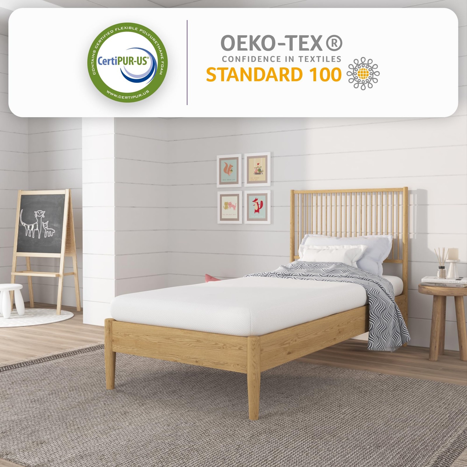 5 Inch Twin Memory Foam Mattress, Medium Feel, CertiPUR-US Certified, Bed in …