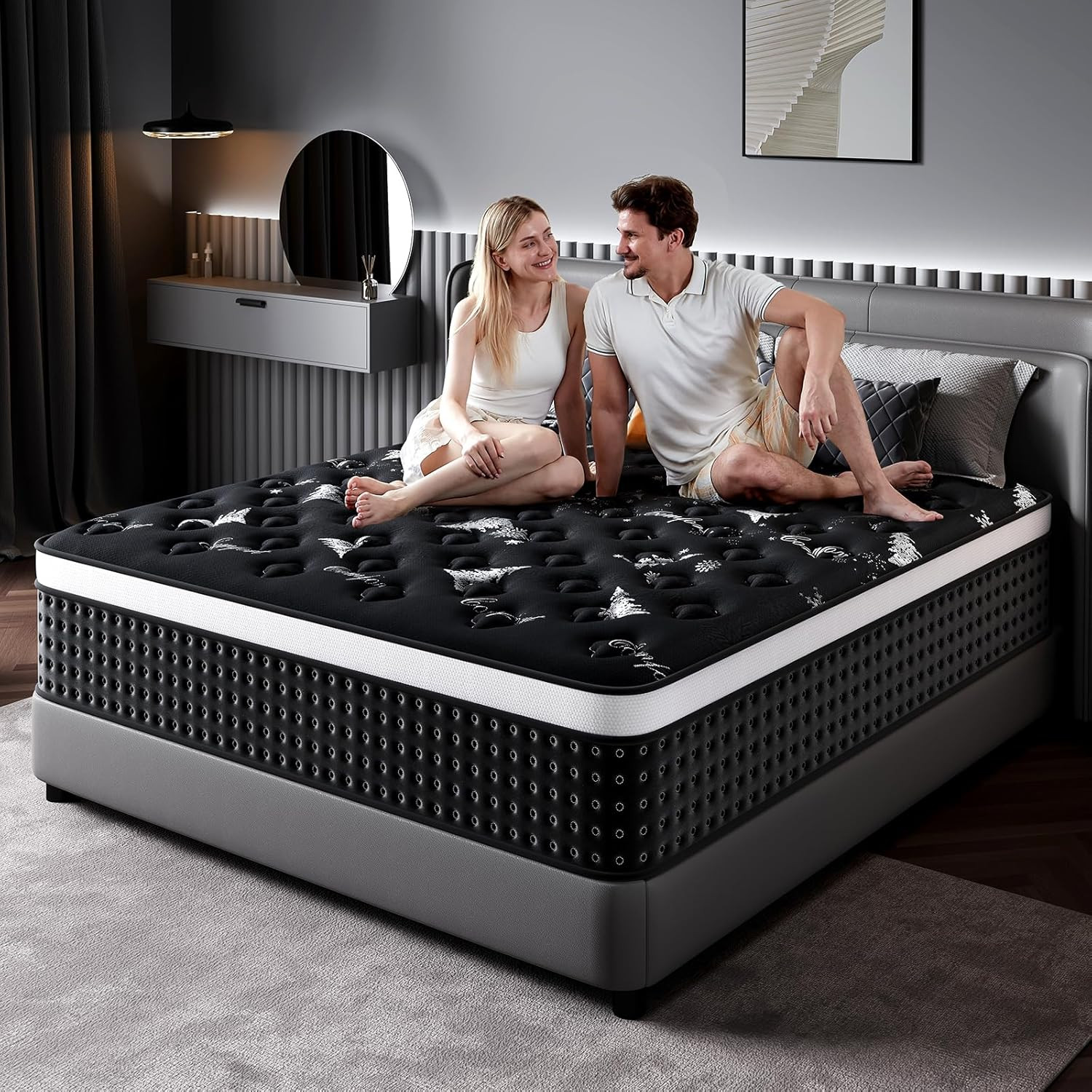 Full Size Mattress, 12 Inch Memory Foam Mattress in a Box, Breathable Fabric, Po