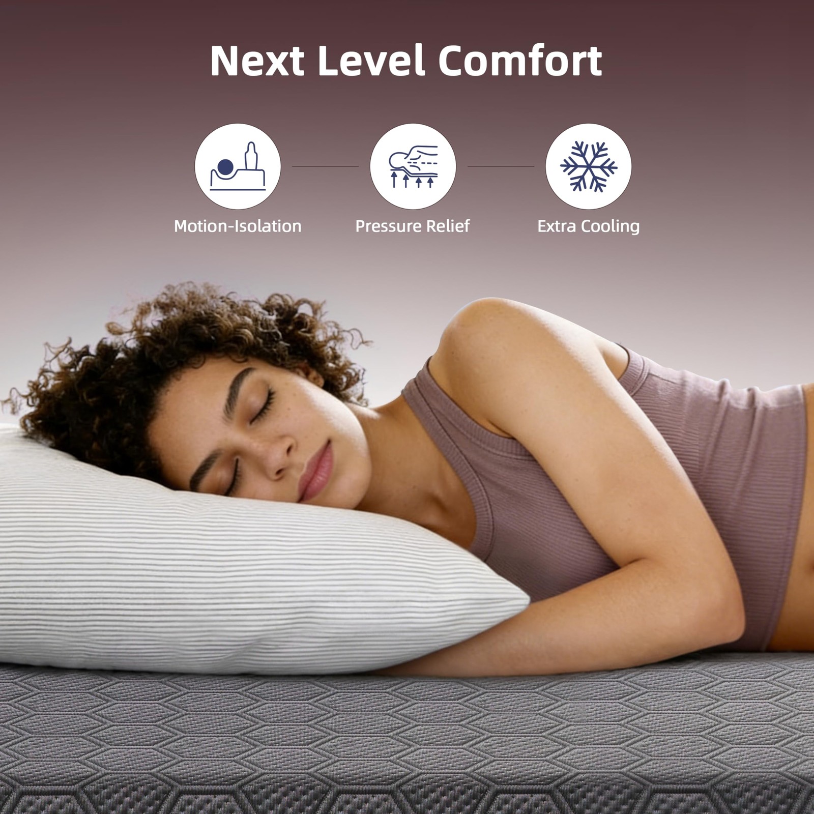 14 Inch King Mattress Ergonomic Cooling Hybrid Back Pain Relief