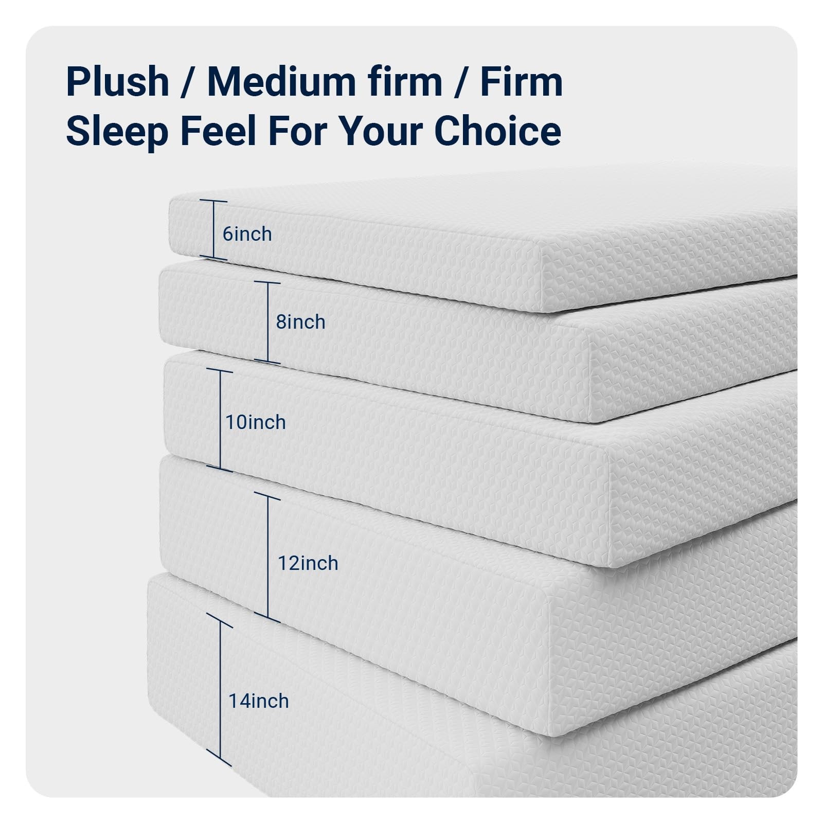 Queen Mattress, 12 Inch Queen Memory Foam Mattress in a Box for Refresh Sleep…