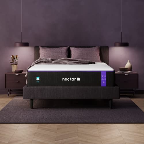 NECTAR PREMIER CALIFORNIA KING MATTRESS 13″ MEDIUM FIRM MEMORY FOAM WHITE&BLACK