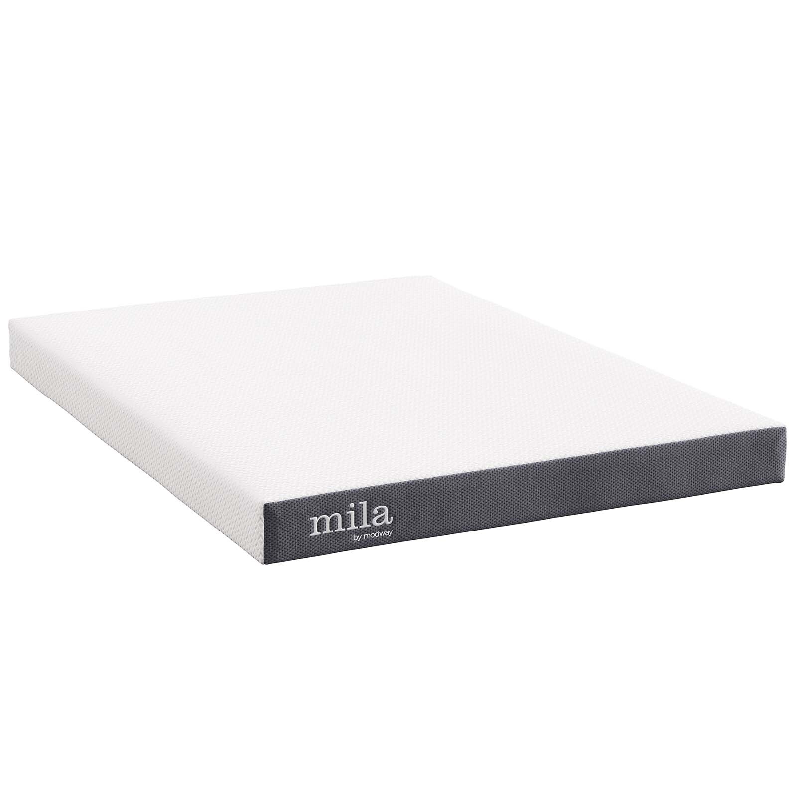 Modway 6″ Dual-Layer Full Size Firm Memory Foam Mattress With 10-Year Warranty