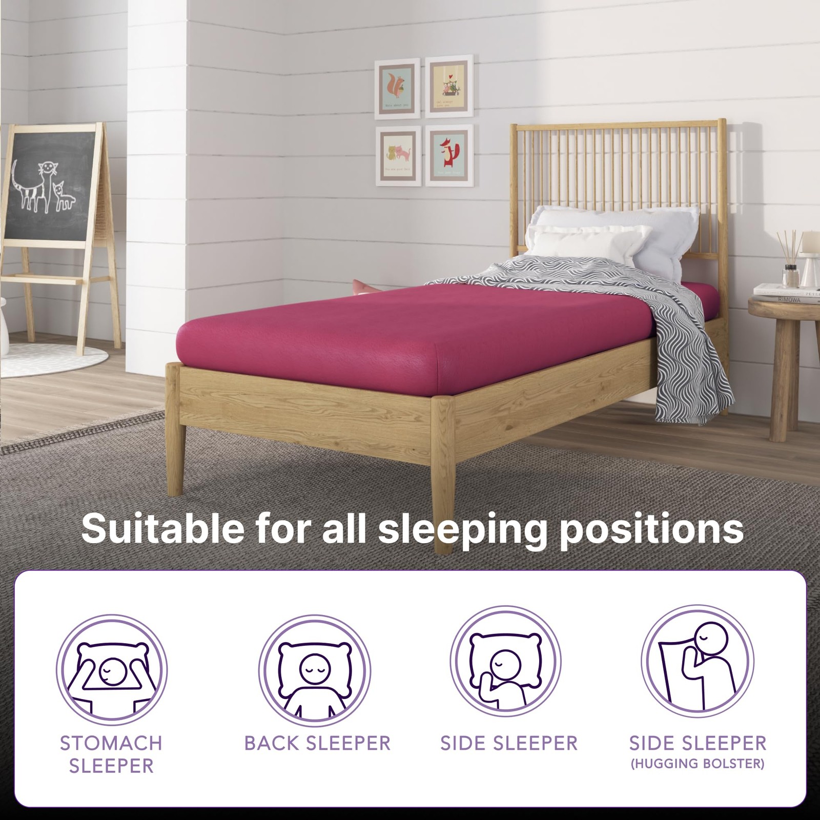 5 Inch Twin Memory Foam Mattress, Medium Feel, CertiPUR-US Certified, Bed in …