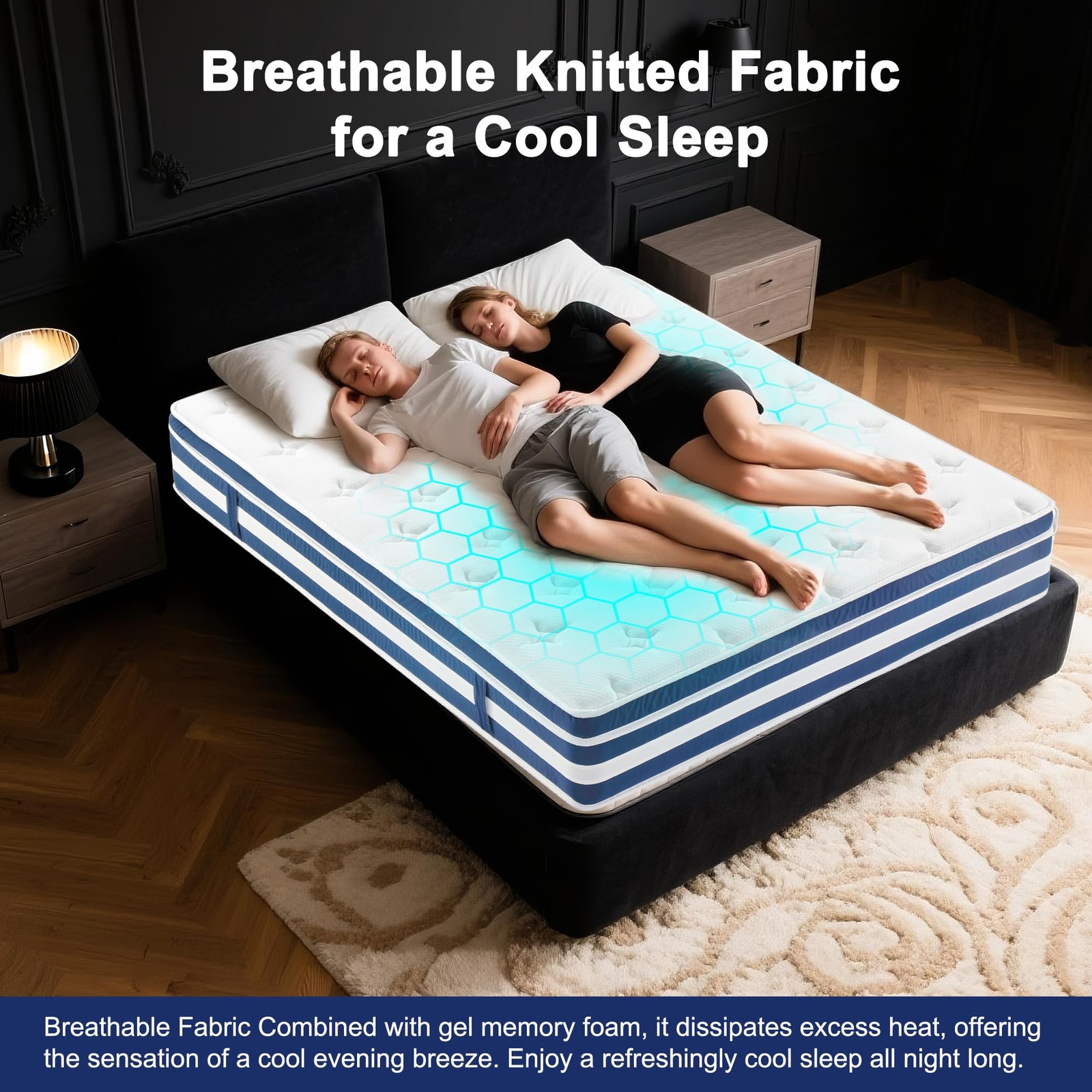 Twin Size Mattress 12 Inch, Medium Firm Hybrid Twin Size Mattress in a Box, H…