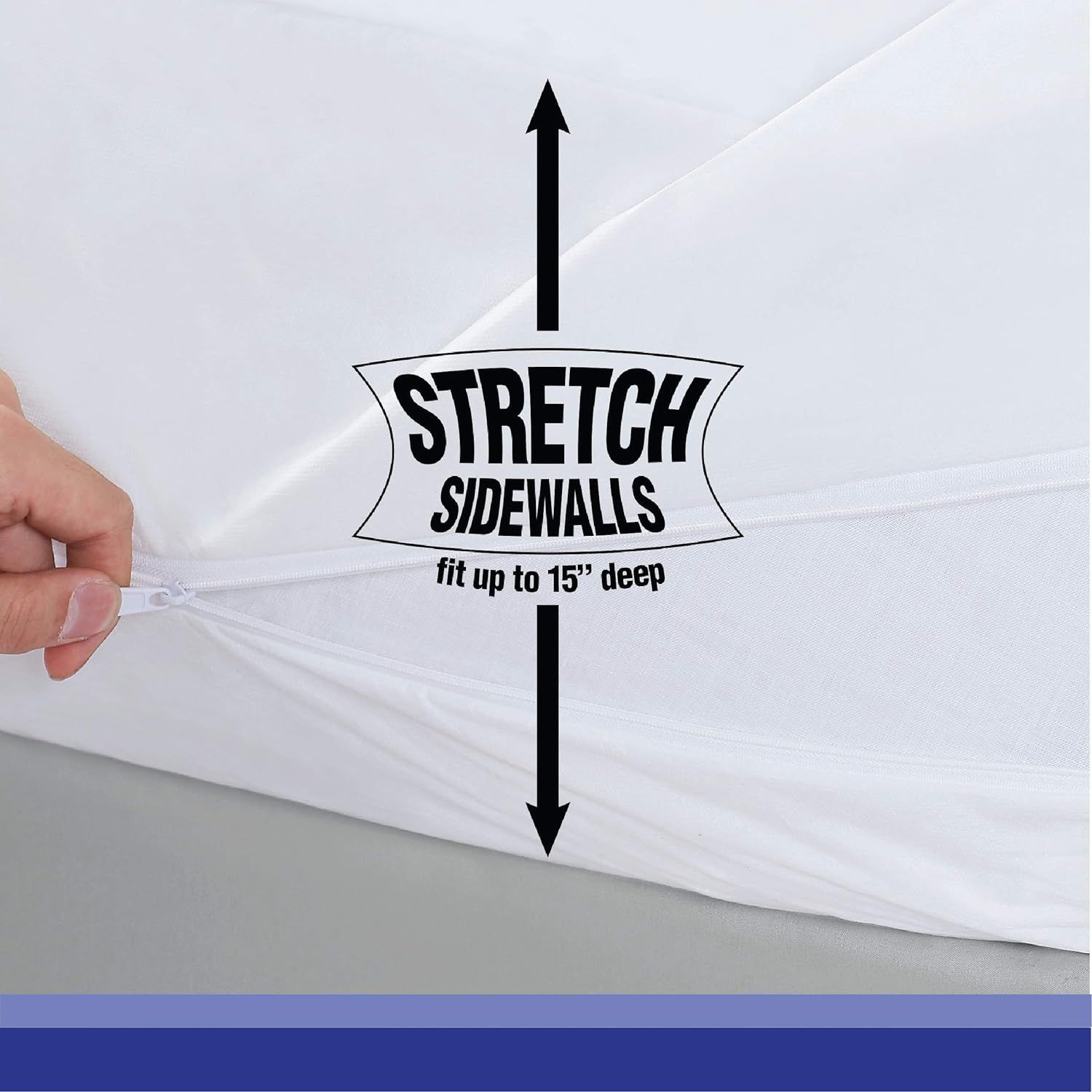 Bed Bug Blocker All-in- one Mattress Cover, Full, White