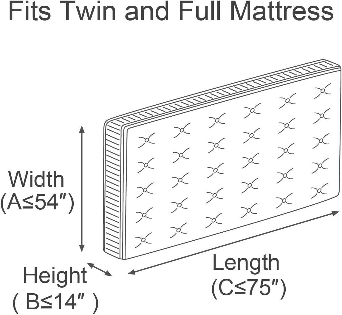 Lightweight Clear Mattress Bag for Twin/Full Size – Perfect for Moving & Storage
