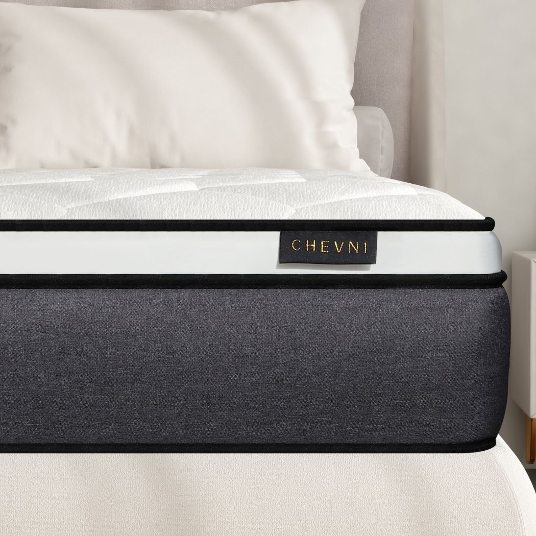 12″/14″ Twin Full Queen King Size Mattress Hybrid Spring Foam White Bed in a Box