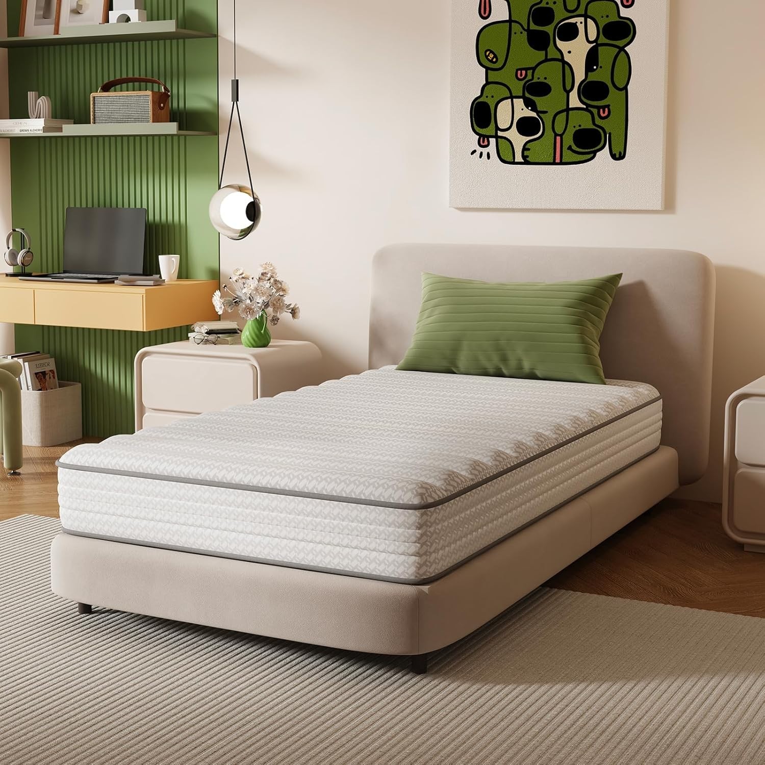 8 Inch Twin XL Mattress with SmartS Coil | Pressure Relief for Growing Bodies