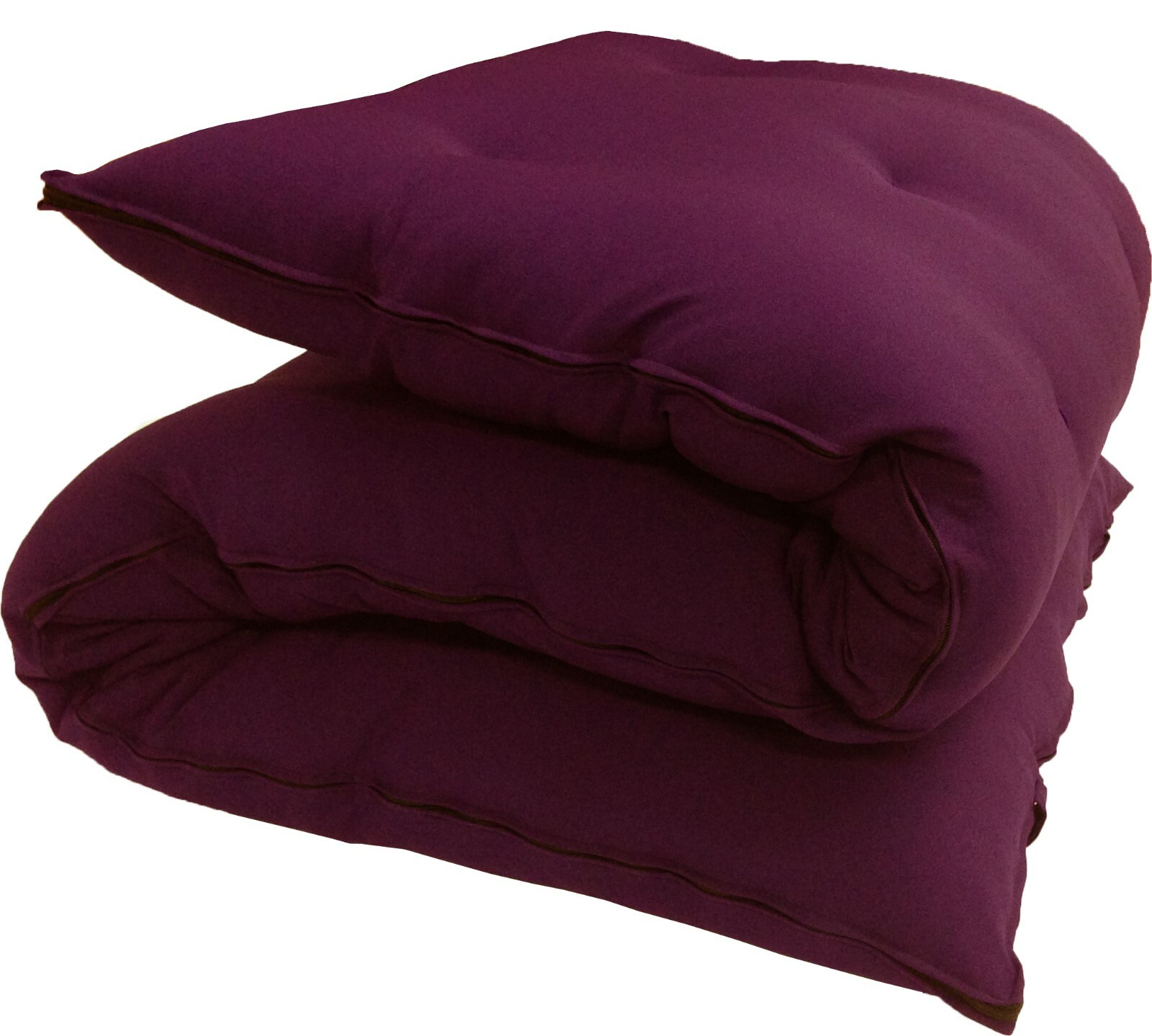 Traditional Floor Rolling Futon Mattresses, Sleepover Pads 3x27x80 Burgundy