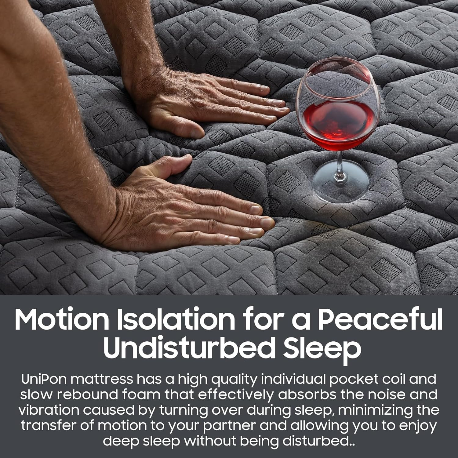 14 Inch Extra Firm Mattress Queen, Hybrid Mattress with Back and Lumbar Hip Supp