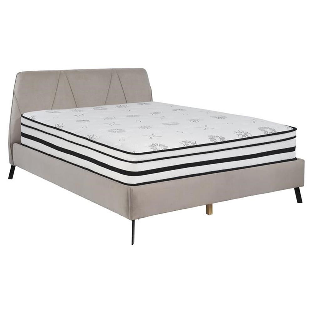 Lexicon Homelegance Bedding 12″ Fabric Eastern King Hybrid Mattress in White