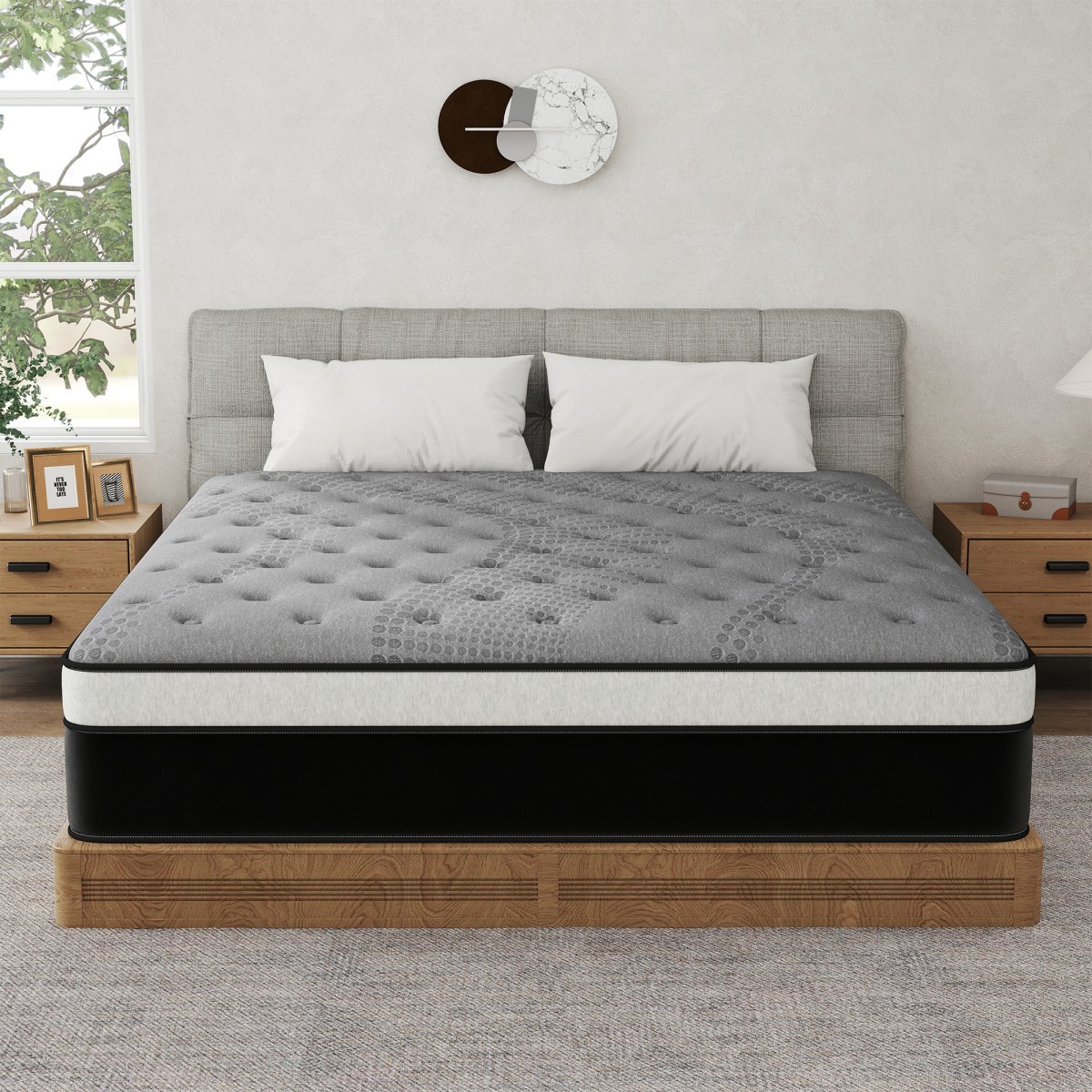 12″ 14″ Twin Full Queen King Mattress in a Box Pocket Coil Gel Memory Foam