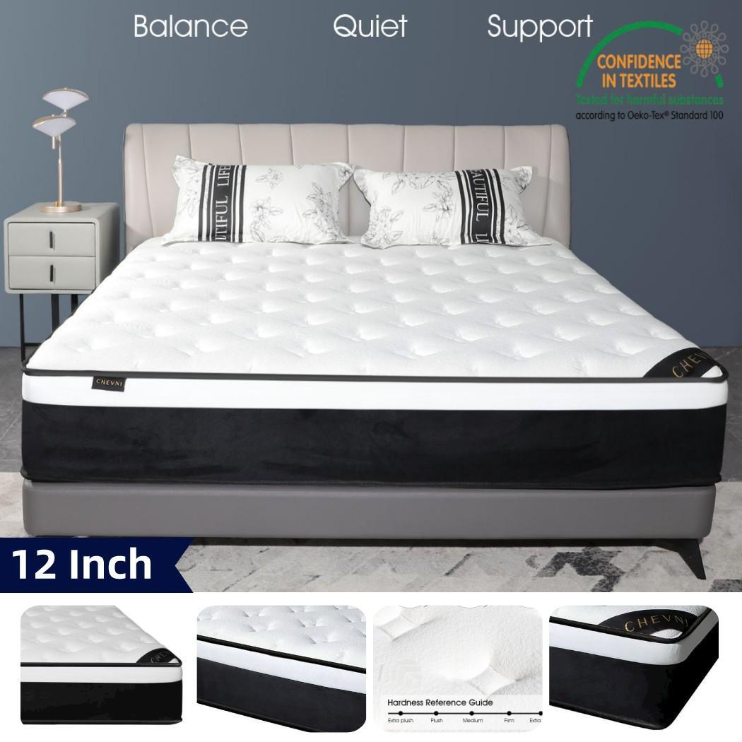 12 Inch Mattress Twin Full Queen King Luxury Spring Memory Foam Bed in a box