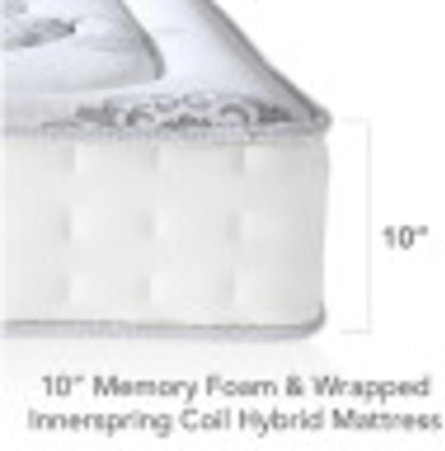Classic Brands Decker 10-Inch King Hybrid Memory Foam Mattress in a Box