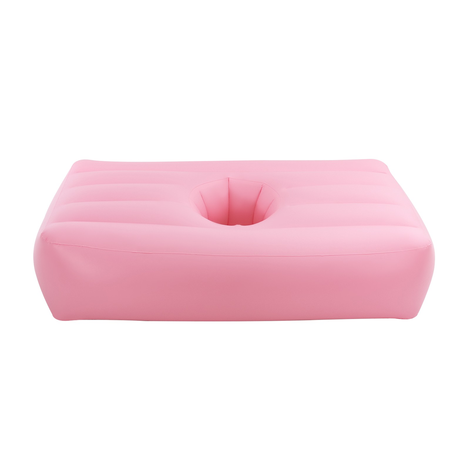 PVC BBL Bed with Hole, Inflatable BBL Bed After Surgery Recovery Mattress Pink