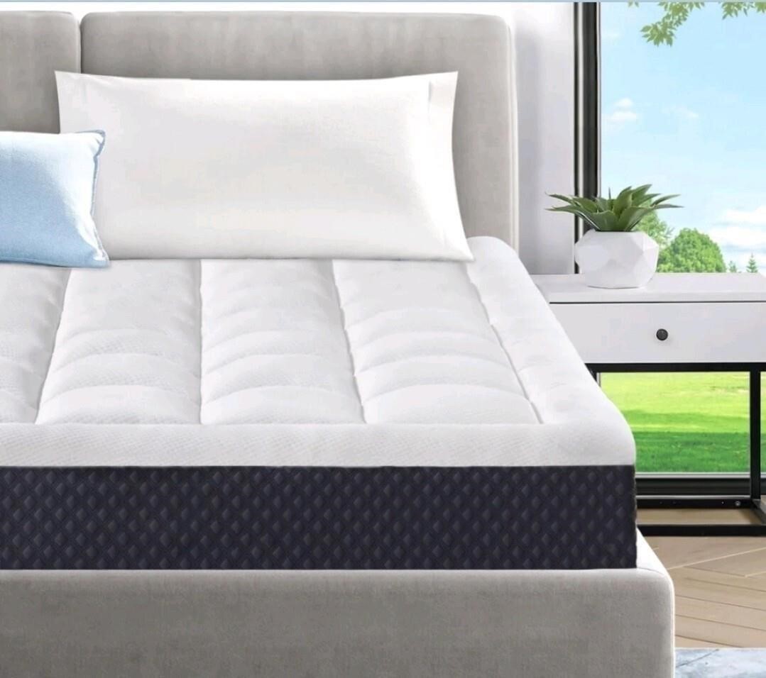 ELEMUSE 5 Inch Twin XL Mattress for Kids Adults, Cooling Gel Memory Foam Plus Pi