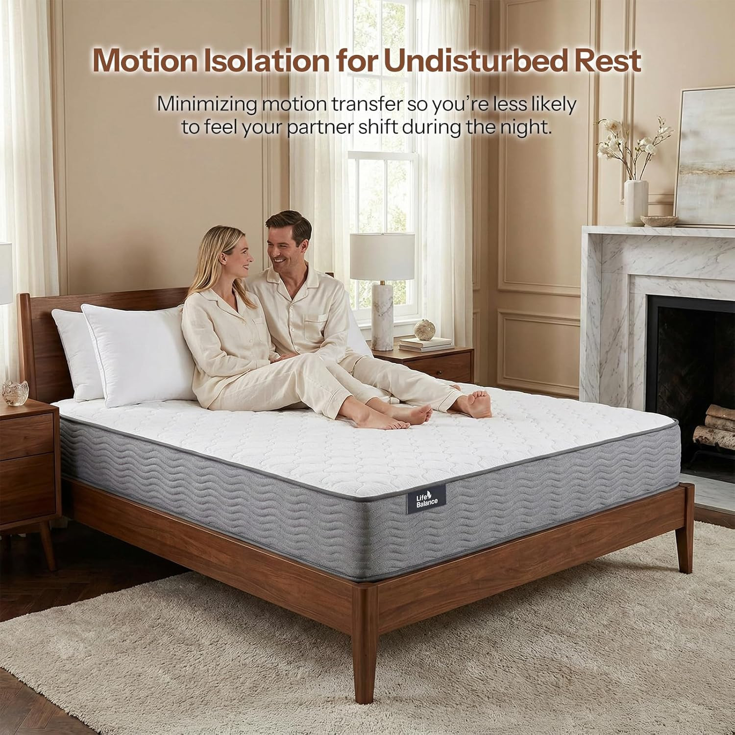 10 Inch Firm Hybrid Mattress – Safe Foams, Pressure Relief & Motion Isolation