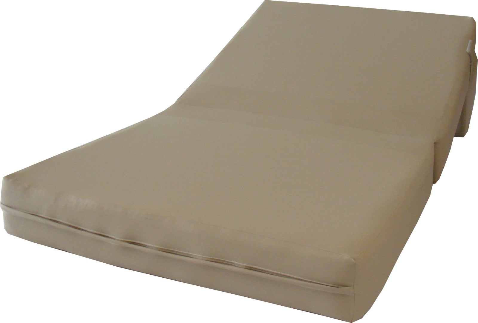 Twin 6x36x70 Flip Chair Folding Foam Beds, Foldable Sofa Bed, Tan