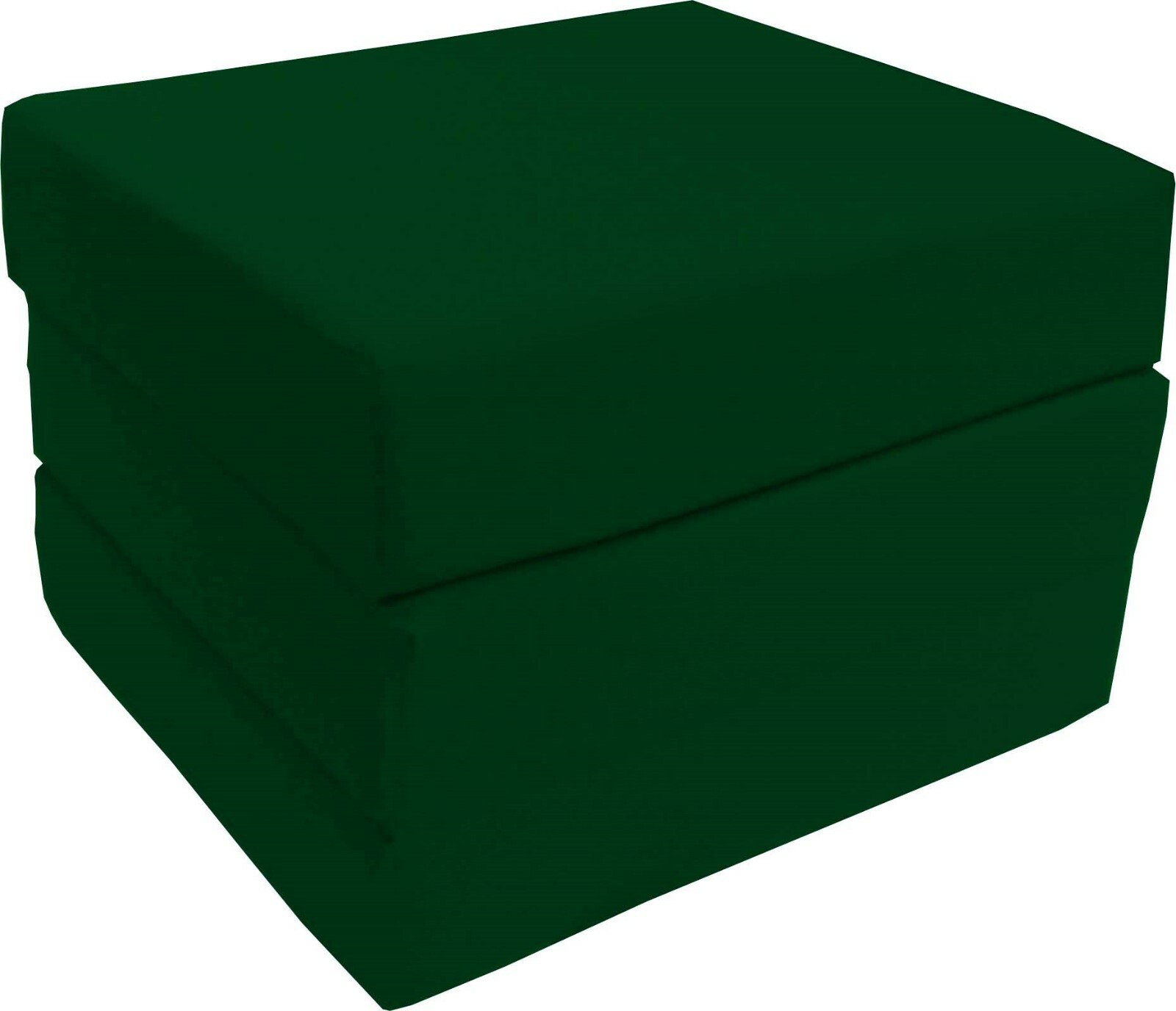 Shikibuton Trifold Foam Beds, Foldable Mats, Cushion Seats 6x27x75 Hunter Green