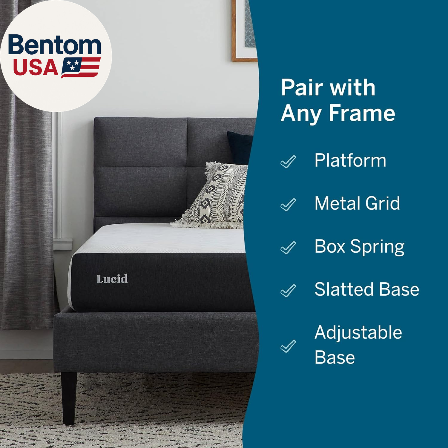 8 Inch Memory Foam Mattress – Medium Plush Feel – Infused with Refreshing Bamboo