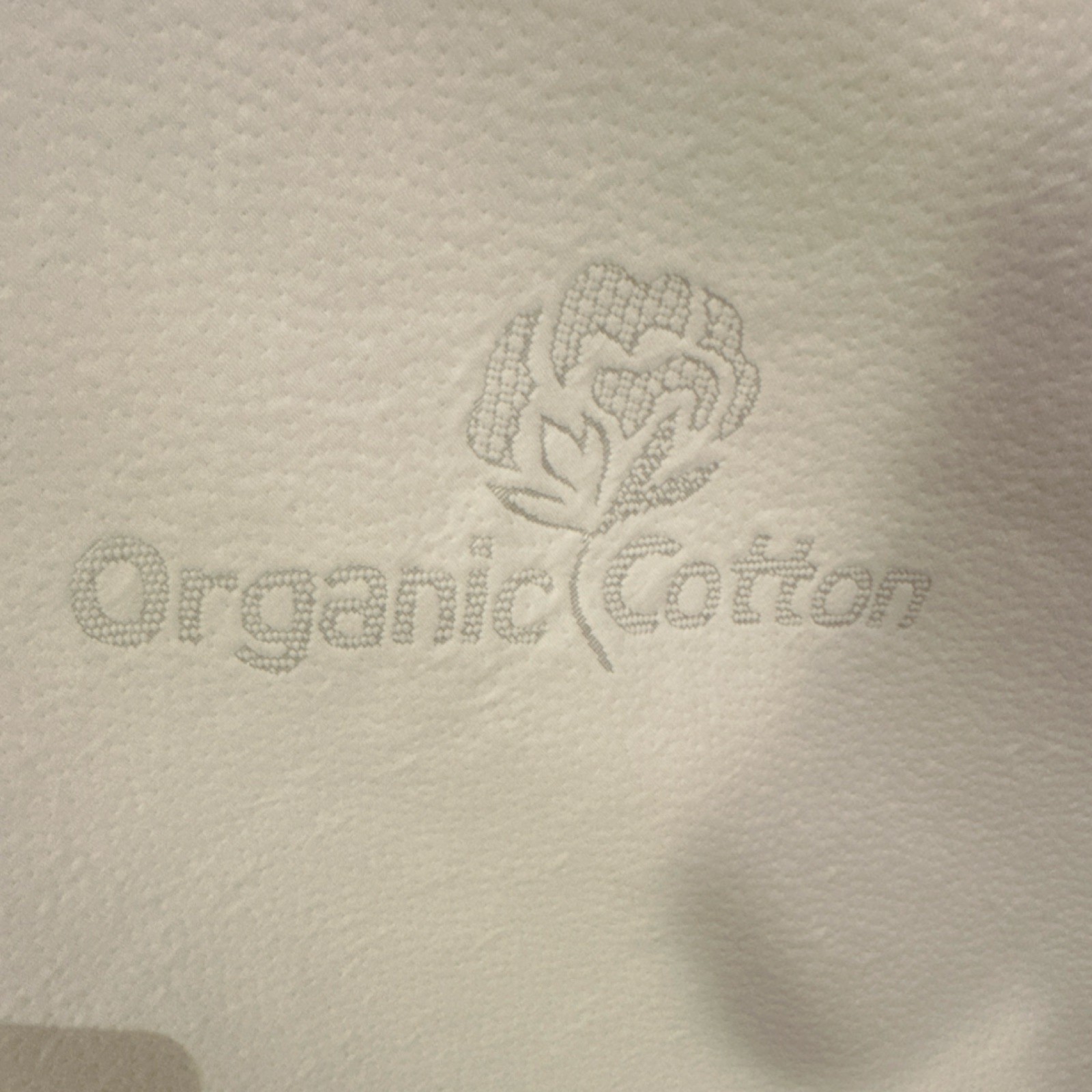 Organic Cotton Crib Mattress Cover Removable and Washable Soft 28x52x6 in White