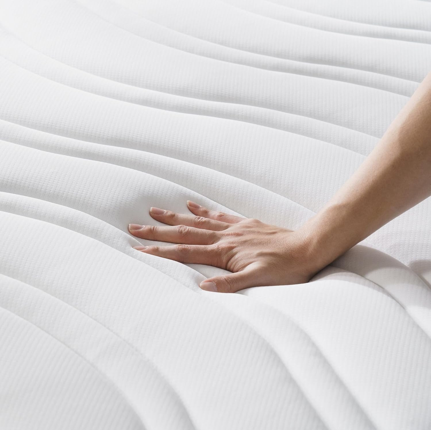 8 Inch Spring Sensation Hybrid Mattress [New Version], Medium Firm Feel, Fibergl