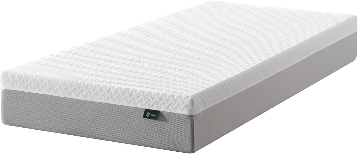 8-Inch Green Tea Essential Memory Foam Twin Mattress: Fresh & Breathable Comfort
