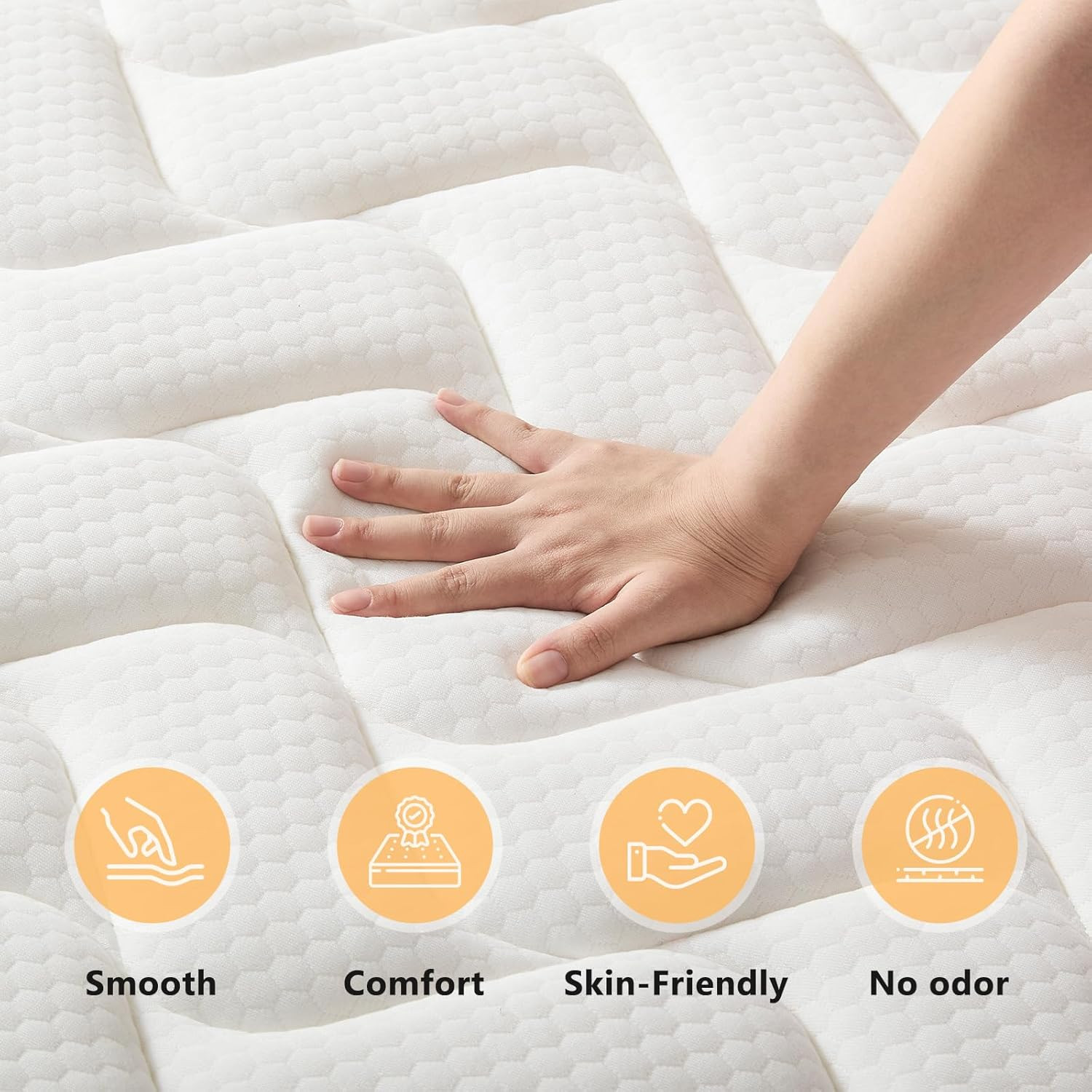 12 Inch Queen Size Mattresses, Memory Foam Hybrid Mattress in a Box with Indepen