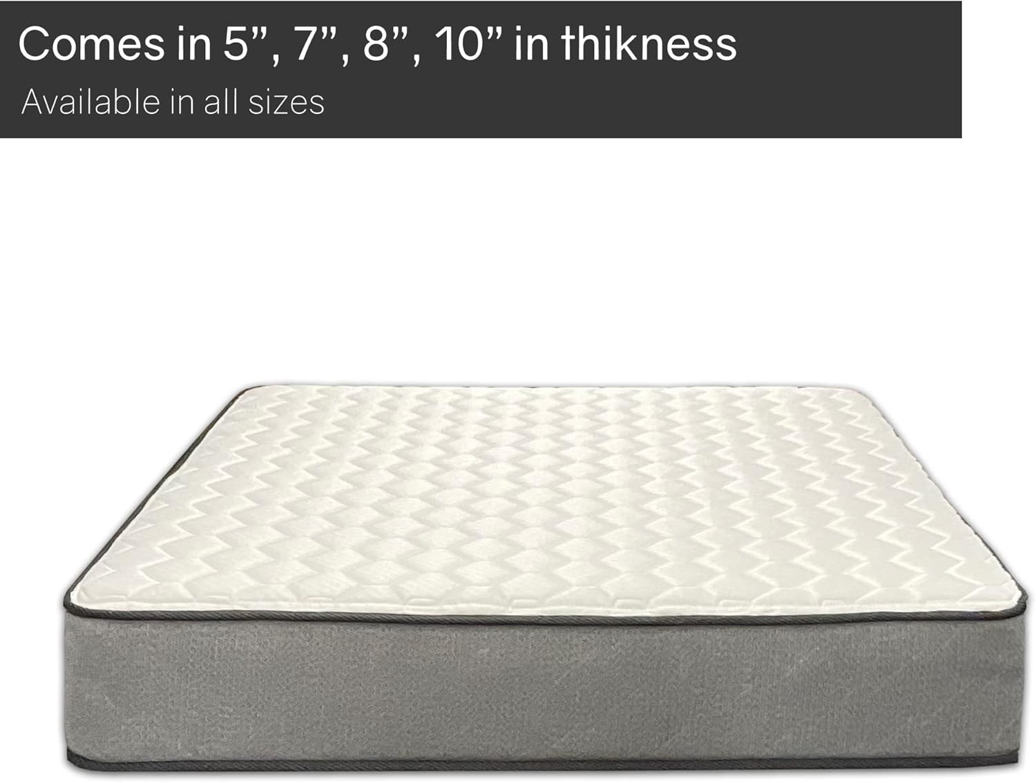 Medium Firm Tight Top High Density Poly Foam Rolled Mattress for RV, Cot, Foldin