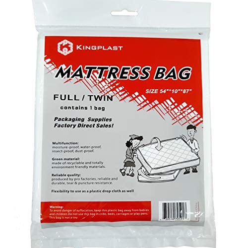 K Mattress Bags for Moving and Storage, Twin/Full Size 54-Inch by 87-Inch