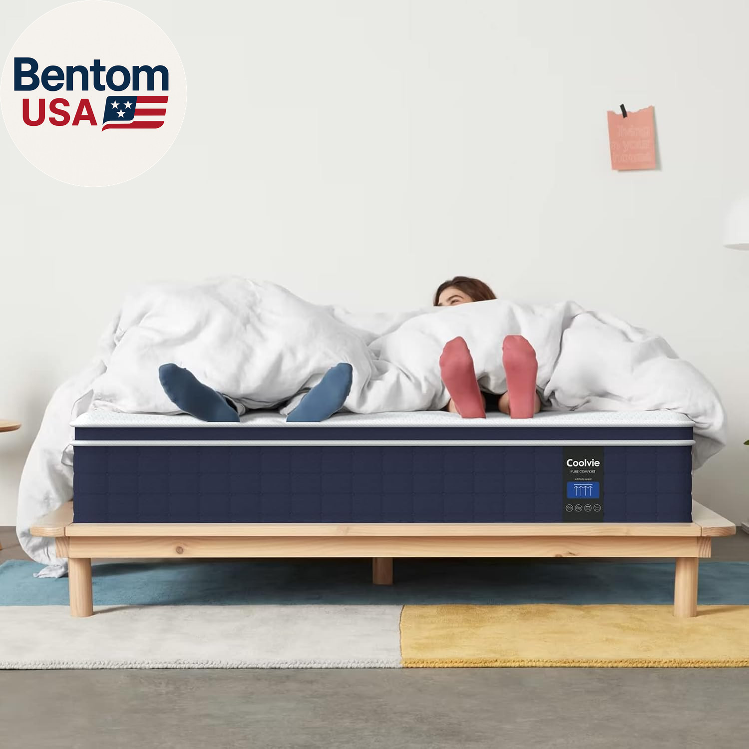 12 Inch Twin Size Mattress, Hybrid Twin Mattress in a Box, 3 Layer Premium Foam
