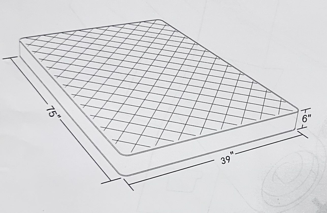 Signature Sleep 6in Bonnell Coil Mattress Twin in White