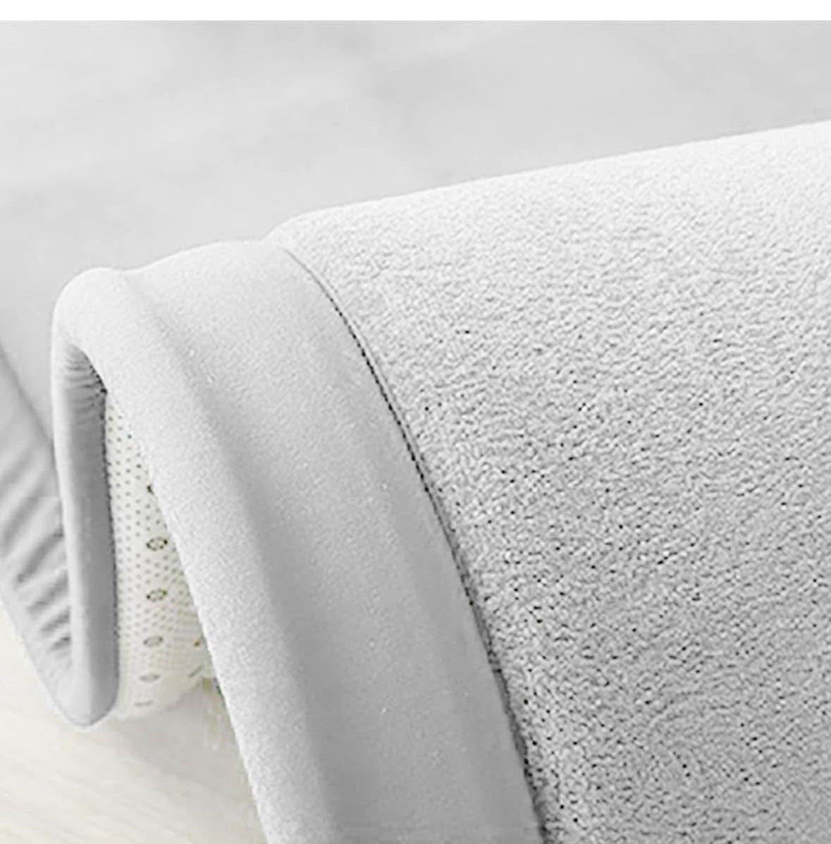 Thick Soft Area Rug 180x200cm Living Room Bedroom Kids Floor Mat Grey Brand New