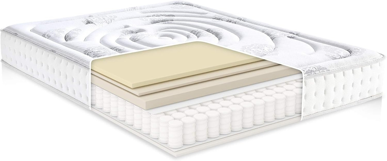 Classic Brands Decker 10-Inch King Hybrid Memory Foam Mattress in a Box
