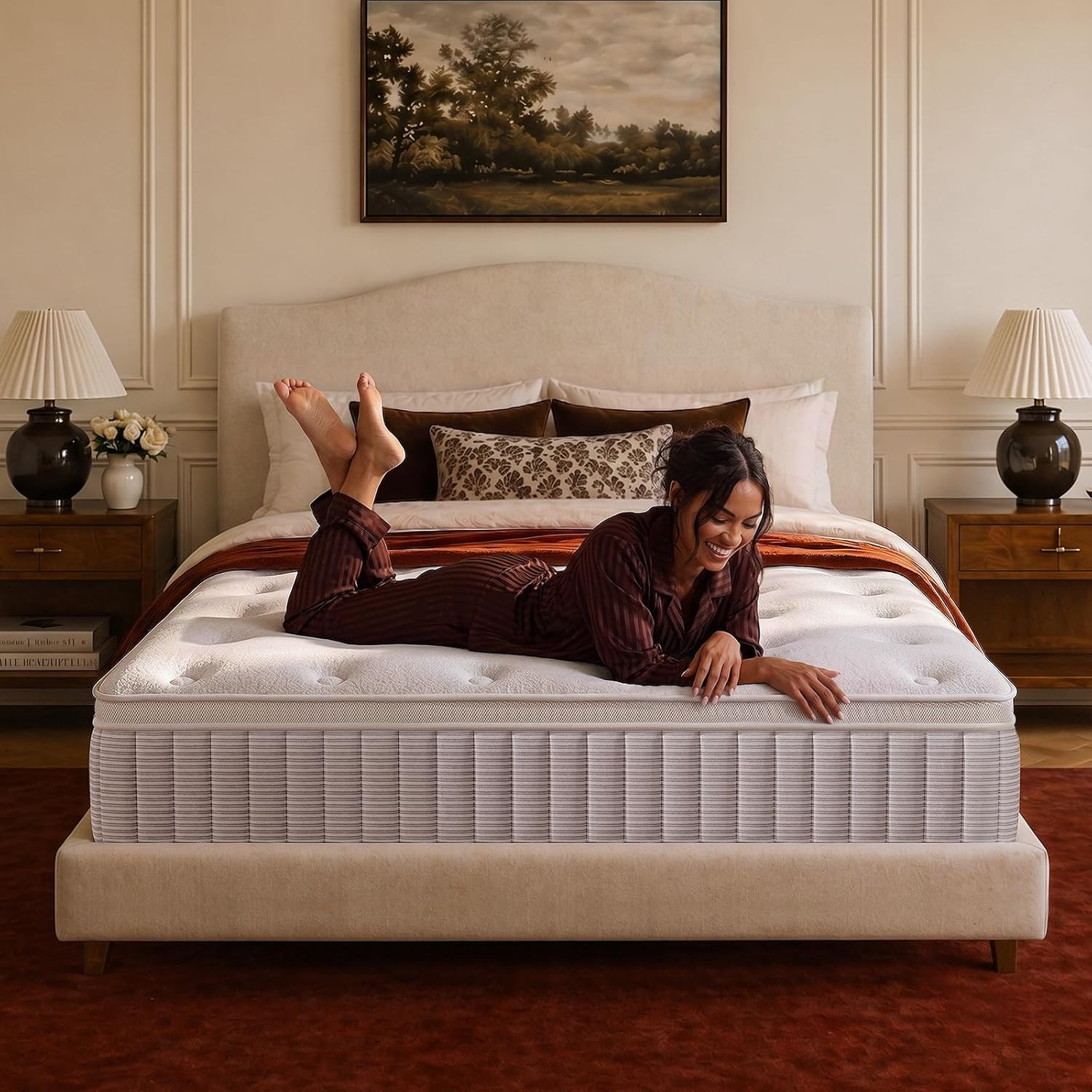 14″ Queen Mattress in a Box – Soft, Breathable, Pressure Relief & Motion Isolati