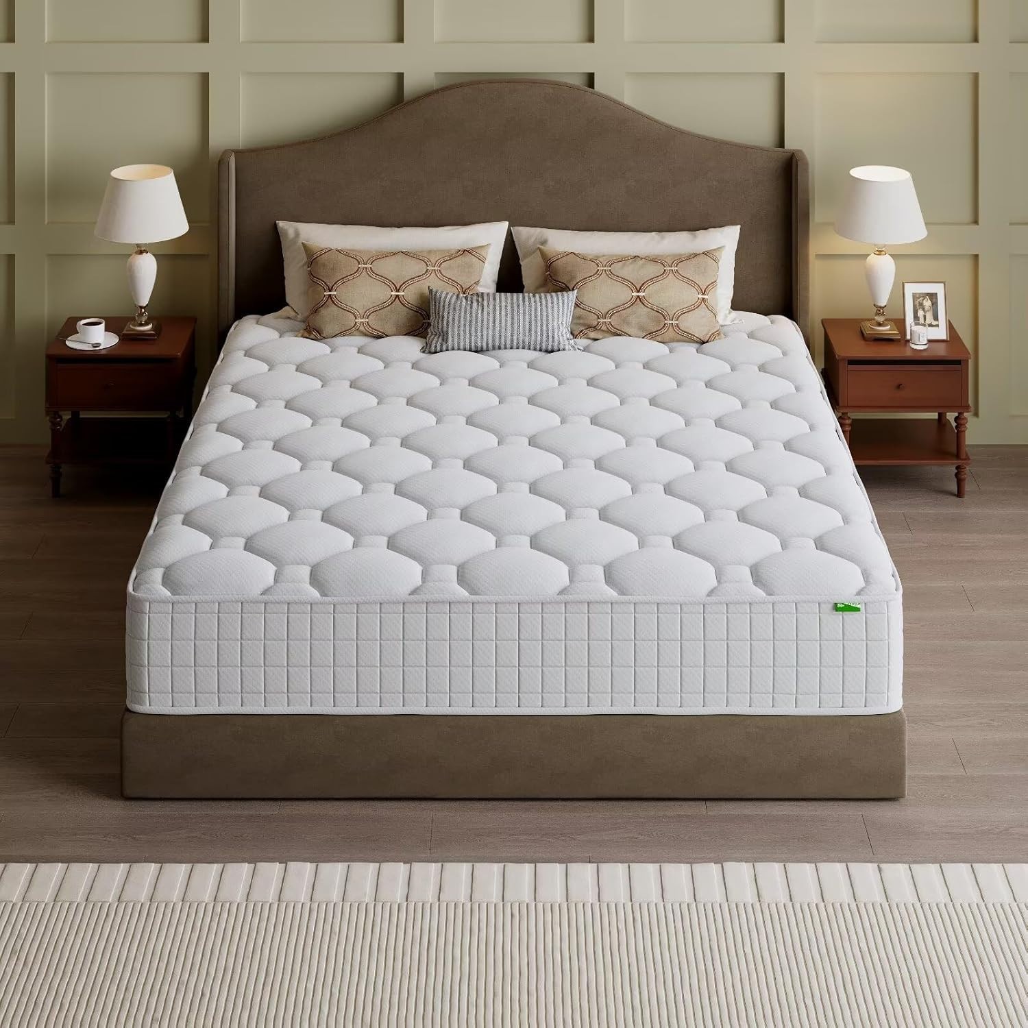 Queen Mattress, 14 Inch Hybrid Memory Foam Mattress in a Box, Cooling Gel for Pr