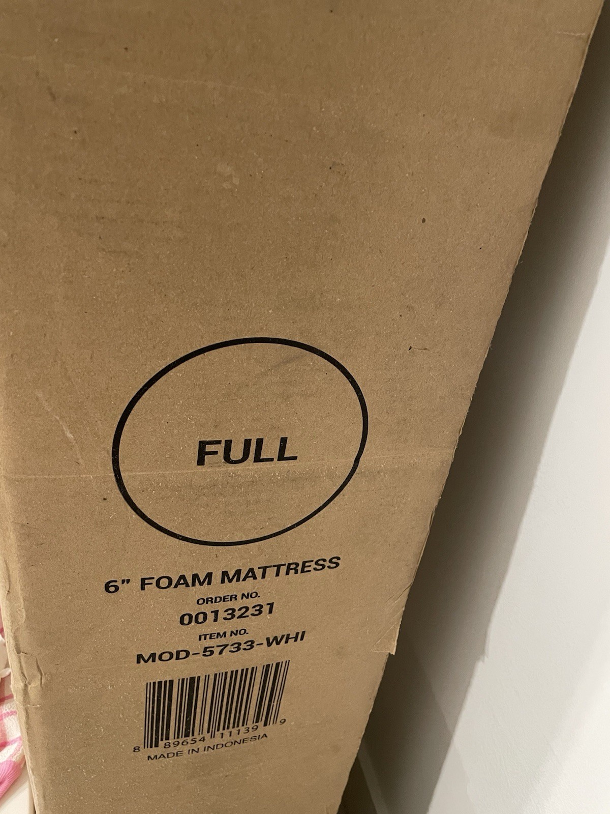 Emma by Modway 6″ full size memory foam mattress