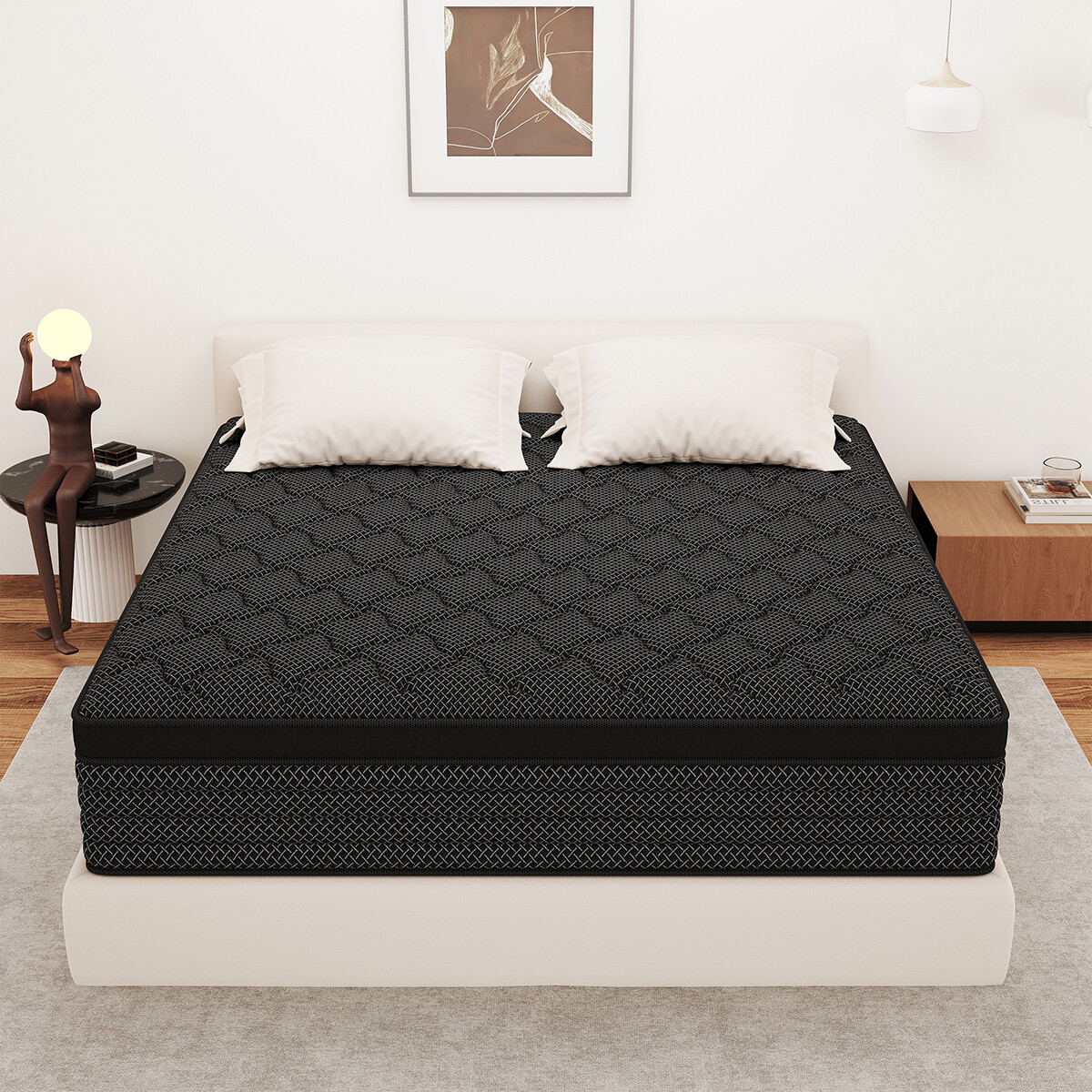 12″/14″ Hybrid Mattress In a Box Memory Foam Springs Twin Full Queen King Size