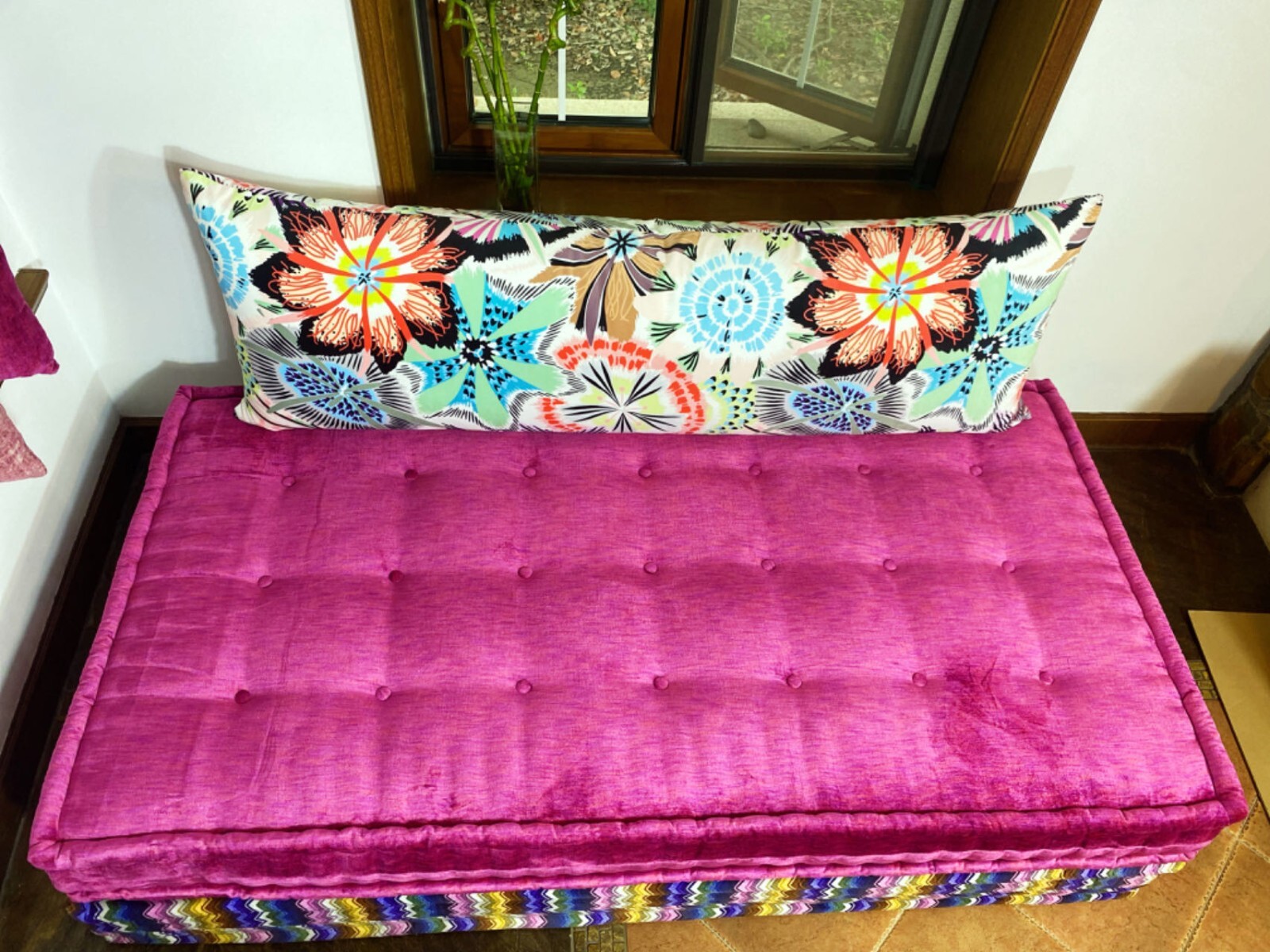 French Hand Tufted Daybed Mah Jong Sofa Modular Sectional Sofa Couch Lounge Set
