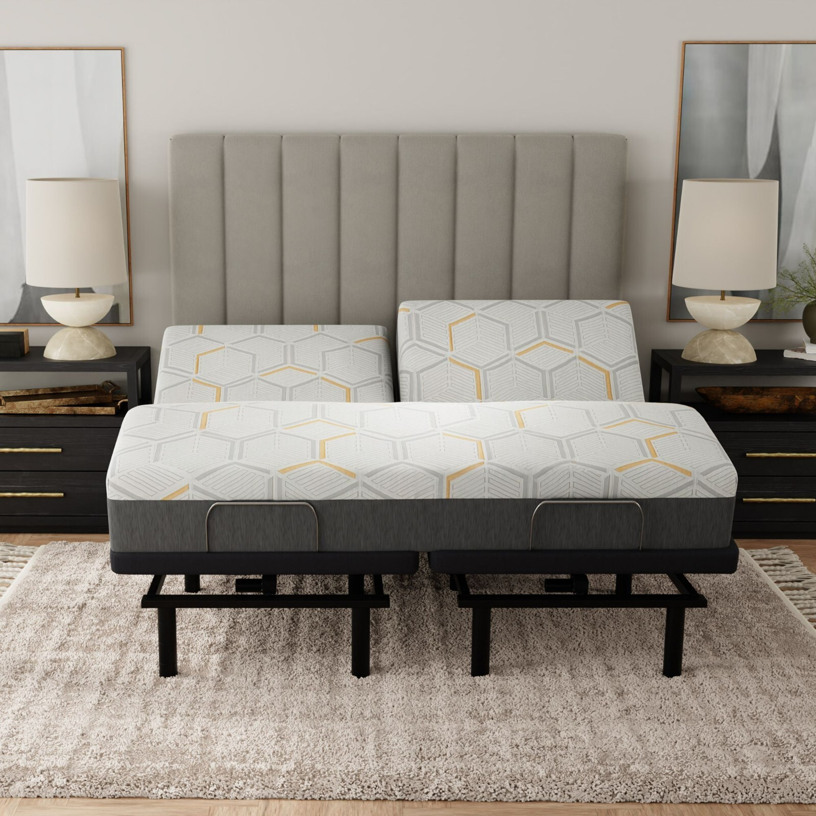 Split Top Queen or King Copper Infused Hybrid Mattress