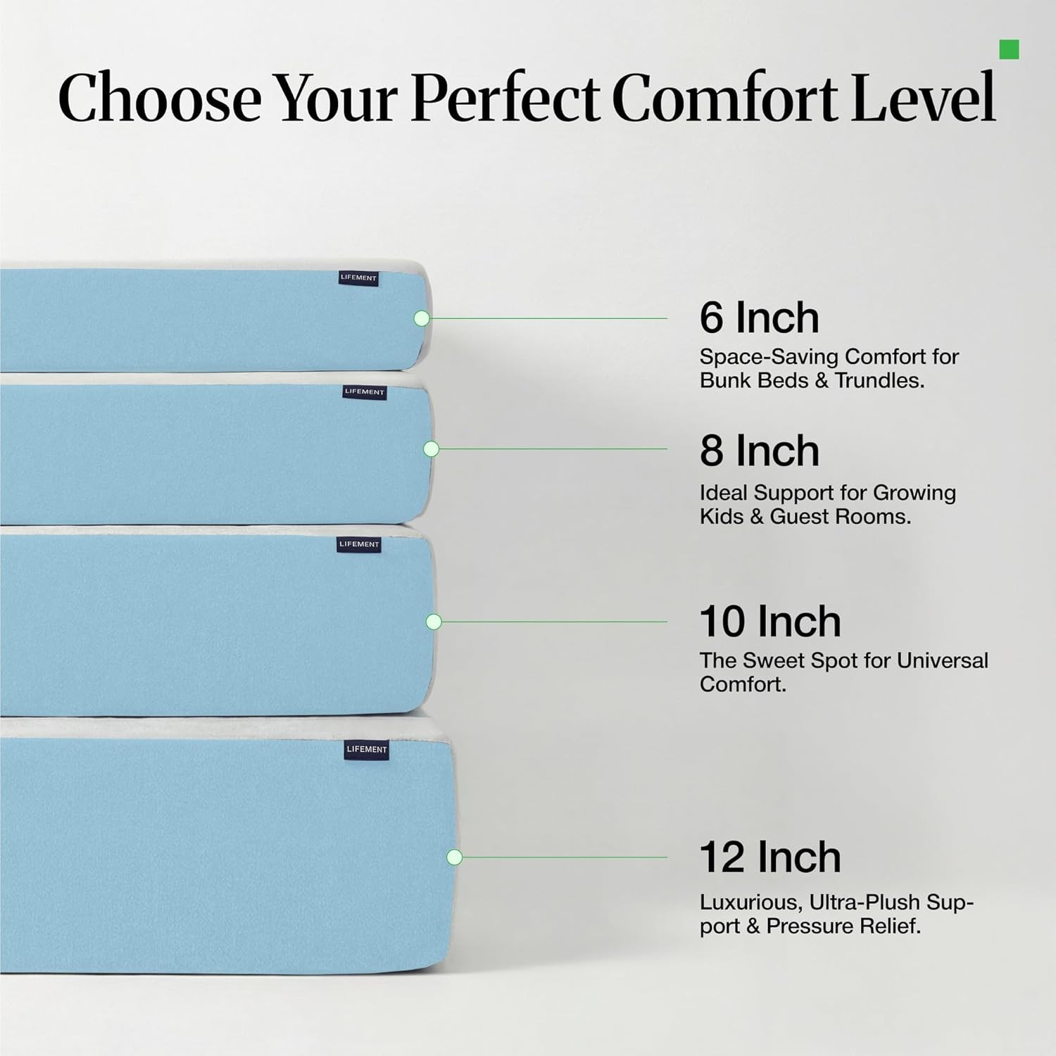 Copper Infused 12″ King Memory Foam Mattress – Medium Firm, 10-Year Warranty