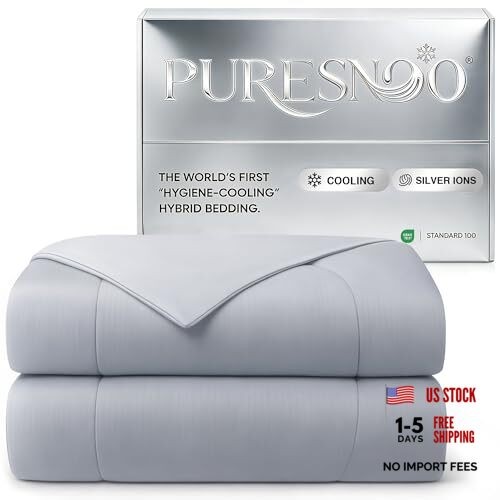 Queen Gray Silver Infused Comforter – Full / Queen Gray Blanket
